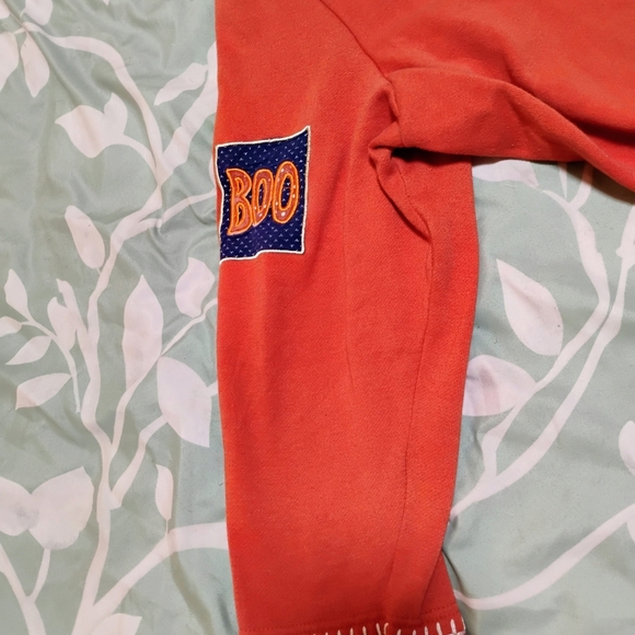 Bobbie Brooks Orange Sweater with Cat and Pumpkin Motif - Picture 2 of 9